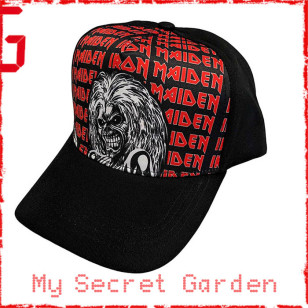 Iron Maiden - Eddie Logo Repeat Official Unisex Baseball Cap ***READY TO SHIP from Hong Kong***